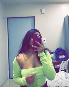Lime Green Cut-Out Long Sleeve Top
