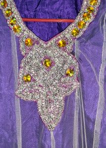 Beautiful Embellished Purple frock