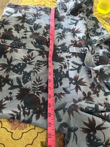 Men's Blue Floral Short Sleeve Shirt