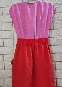 H&amp;M Color Block Wrap Dress | Size S (EUR 36 / US 6