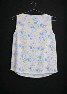 Floral V-Neck Sleeveless Tank Top (worn once)