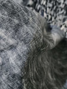 Trendy Smocked Denim Look Top