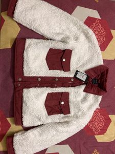 Zink London Cozy Sherpa Jacket- New With Tag