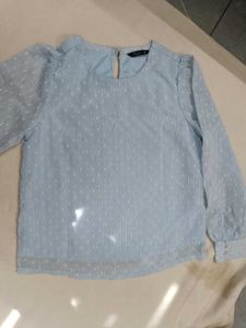 Sky Blue Textured top