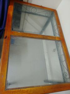 Wooden and Glass Table