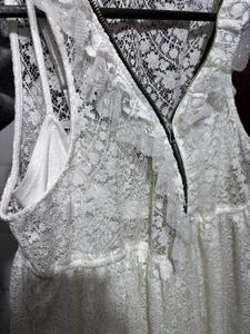 White Sleeveless Mini Dress