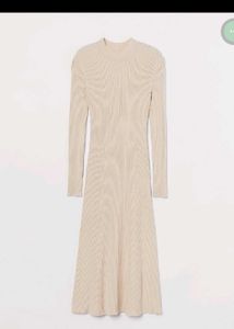 H&amp;M Ribbed Tie Back Maxi dress 👗🤍