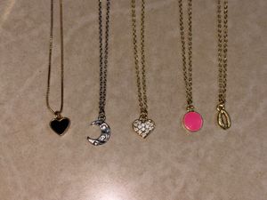 Set of 5 Cute Pendant Necklaces