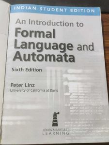 Formal Languages &amp; Automata by Peter Linz - 6e