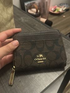 Coach Signature Zip Wallet