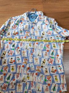 Desigual Men's Card Print Slim Fit Shirt