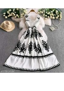 rayon printed dress