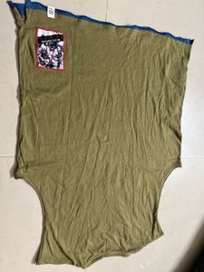 Stylish Olive Green Graphic T-Shirt