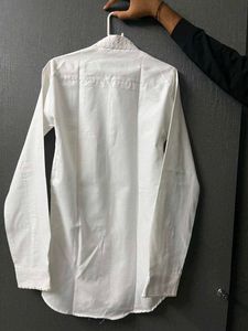 Men's Premium White Shirt with Brown Pants