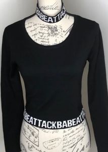 BabeAttack Halter Crop Sweater Size MDivided