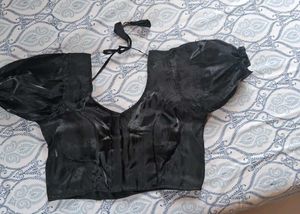 Elegant Black organza Blouse