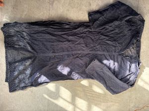 Navy Blue Printed Kurta Set