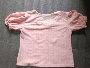 Cute Pink Button-Down Top