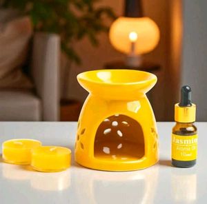Aura Decor Ceramic Aroma Diffuser with Jasmine Oil