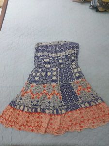 Bohemian Strapless Print Dress