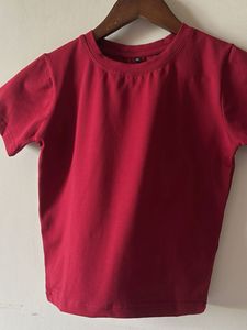 Plain Y2K Red T-Shirt
