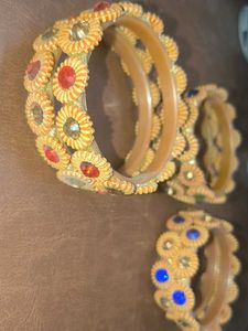 Designer Embellished Bangles Set