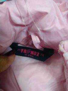 Cute Pink Fox Puffer Jacket