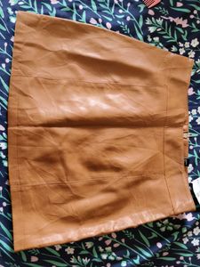 Faux Leather Mini Skirt