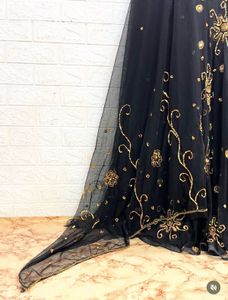 Elegant Black &amp; Gold Lehenga Choli