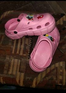 Pink Clogs with Charms
