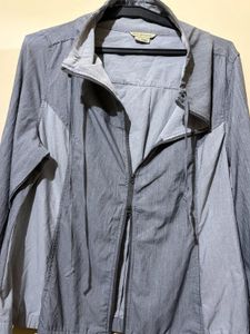 Women's Grey Zip-Up Jacket
