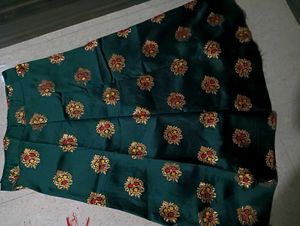 green &amp; yellow lahenga choli with duptta