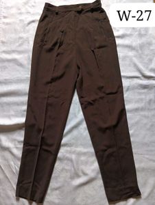 Brown Wide Leg Trousers