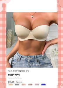 Push Up Strapless Bra