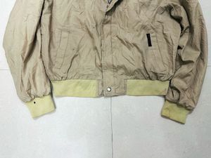 Vintage Men's Beige Bomber Jacket 🇺🇸