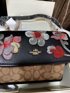 Coach Floral Embroidered Crossbody Bag
