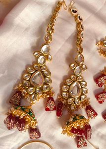 Meenakari Bridal Jewellery (Marron)
