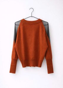 Chic Rust-Colored Pullover Sweater