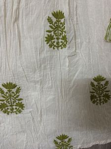 Embroidered Kurta with Mirror Work