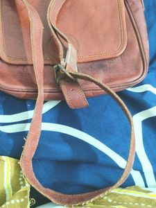 Classic Brown Leather Crossbody Bag