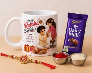 Raksha Bandhan Gift Set Mug &amp; Chocolate