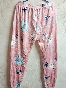 Women's Fleece Fashion Pants Night Suit Multicolou