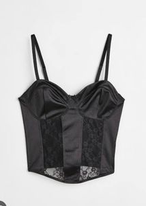 H&amp;M Pinteresty Satin Lace Corset
