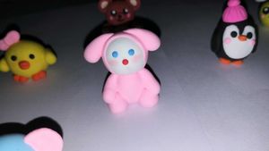 8 Cute Animal clay charms