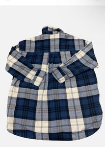 H&amp;M - Oversized Plaid Flannel Shirt
