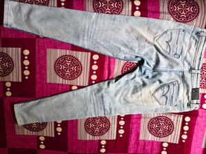 Light Blue Acid Wash Jeans