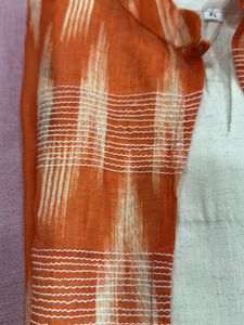 Stylish Kurta Set with Ikat Print Shrug