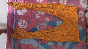 Yellow Printed salwar