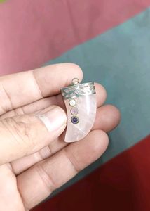 Rose 🌹 Quartz Claw Pendant