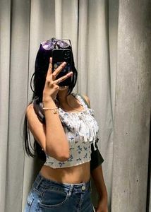 Floral Print Crop Top